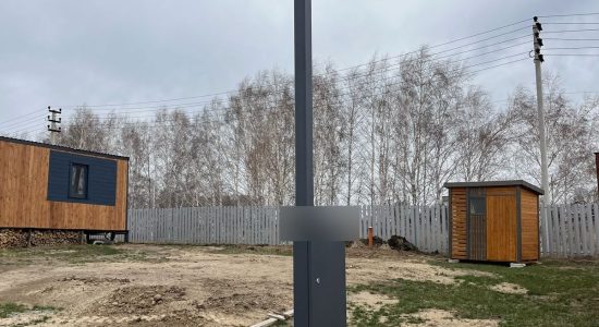 Трубостойка WT4/2-36-IP65 на участке — трубостойка для подключения электричества к участку, WT Новосибирск